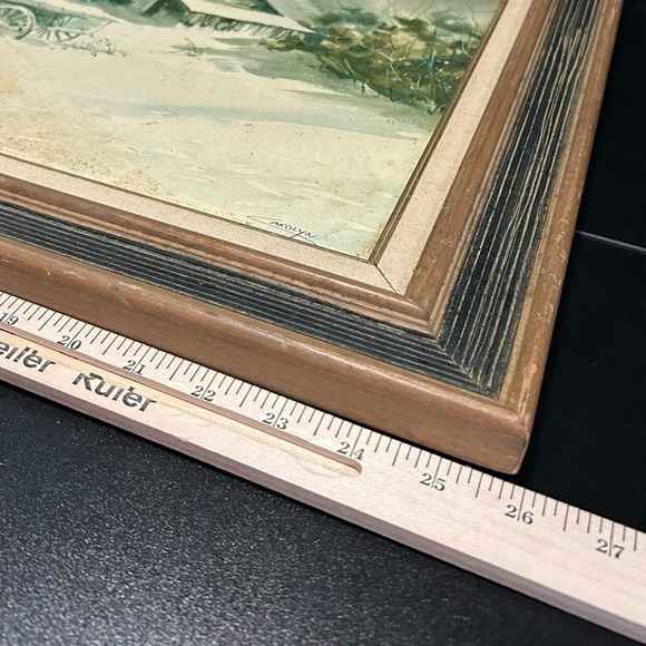 Carolyn Blish Original Signed Watercolor Pennsylvania Farm Framed Art (No. 3694) - Picture 3 of 16